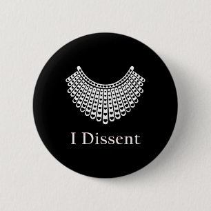 Retro Pro Choice Style We Dissent Feminist 2 Inch Round Button