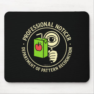 Retro Professional Noticer Department Of Pattern R Mouse Pad