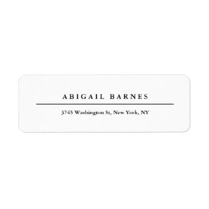 Rétro professionnel minimaliste blanc classique