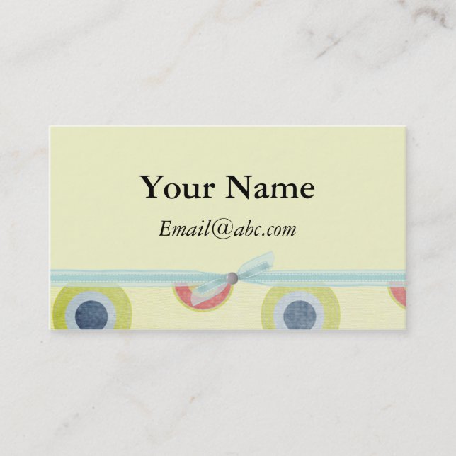 Retro Profile & Business Cards (Front)