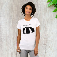 Retro Propeller Beanie Whimsical Black and White 
