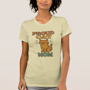 Retro Proud Cat Mom T-Shirt Gift For Cat Mom