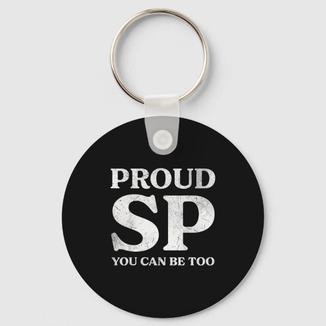 Retro Proud Sp Anti Scientology Funny Quote Idea  Keychain (Front)