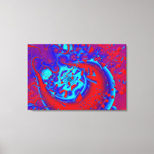 Retro Psychedelic Crazyness Canvas Print