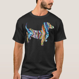 Retro Psychedelic Dachshund T-Shirt