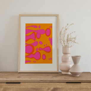 Retro psychedelic Groovy Colourful poster