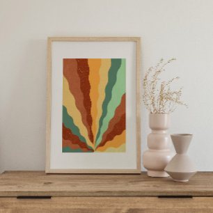 Retro psychedelic Groovy Colourful poster