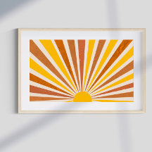 Retro psychedelic Groovy Colourful poster