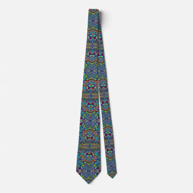 Retro Psychedelic Tie (Front)