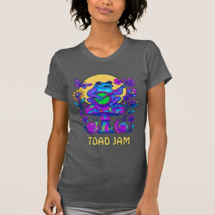 Retro Psychedelic Toad Jam Mushroom Snails T-Shirt