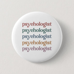 Retro Psychologist Psychology Student Graduation 2 Inch Round Button