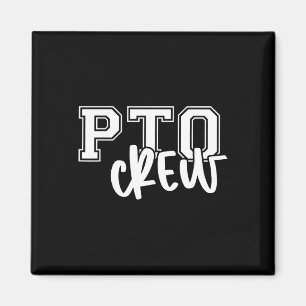Retro Pto Crew Parent Teacher Organization Back To Magnet