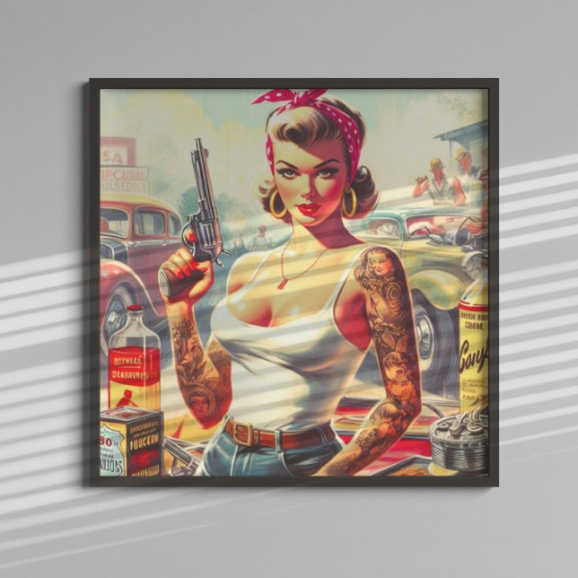 Retro Pulp Pin-up Poster (Creator Uploaded)