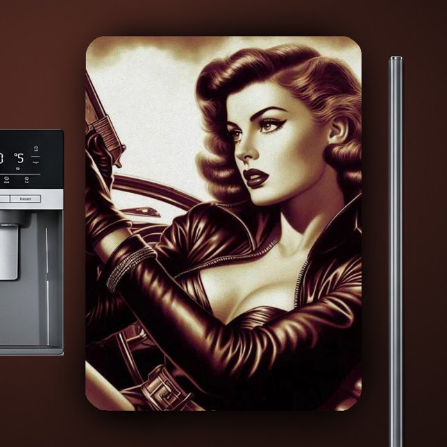 Retro Pulp Woman Magnet (Creator Uploaded)