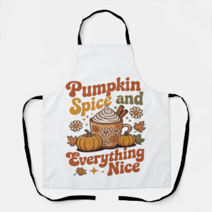 Retro Pumpkin Spice Everything Nice Classic T-Shir Apron