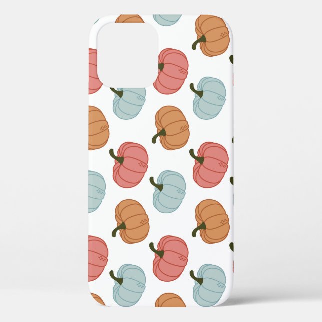 Retro Pumpkin Thanksgiving Seamless Pattern Case-Mate iPhone Case (Back)