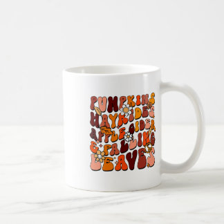 Retro Pumpkins Hayrides Apple Cider And Falling Le Coffee Mug