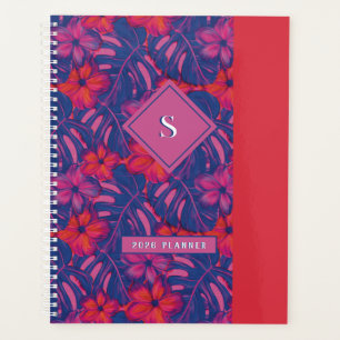 Retro Purple and Pink Florals Planner