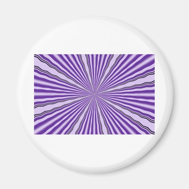 RETRO PURPLE STRIPES MAGNET (Front)