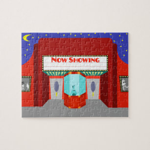 Rétro puzzle de salle de cinéma