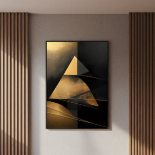 Retro Pyramid of Time Poster