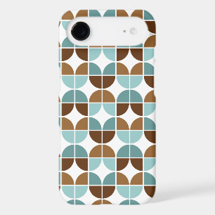 Retro Quartiers Motif dans Blue Brown