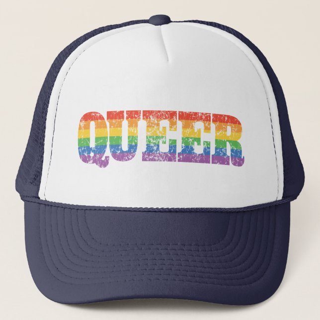 Retro Queer Trucker Hat (Front)