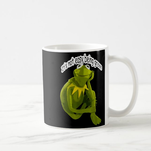 Retro Quote Its Not Easy Being Green Funny Frog An Coffee Mug (Right)