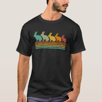 Retro Rabbit Mom Dad Ester Boys Girls T-Shirt