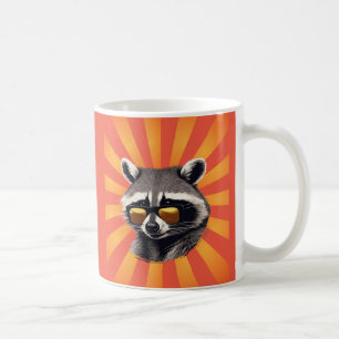 Retro Raccoon Mug