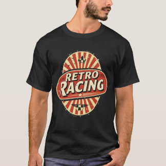 Retro Racing Oval Logo – Vintage Motorsport Garage T-Shirt