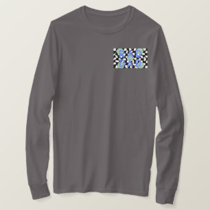 Retro “Rad Dad” Chequered and Lightening Bolts T-Shirt