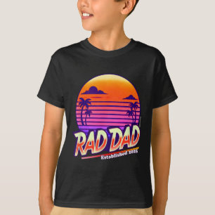Retro Rad Dad Fathers Day Vintage Vibes Cool Love T-Shirt