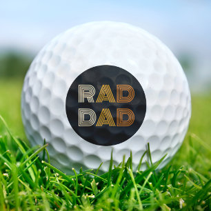 Retro Rad Dad Golf Balls