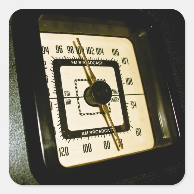 Retro Radio Dial 02 Sticker (Front)