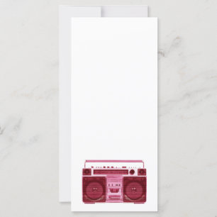 retro radio rack card