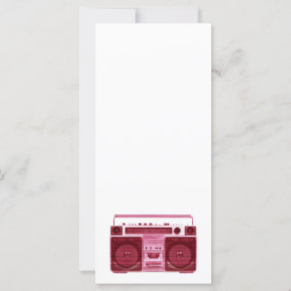 retro radio rack card