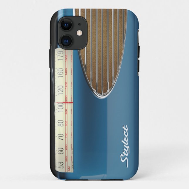 Retro Radio Stylect Mid Century Music Case-Mate iPhone Case (Back)