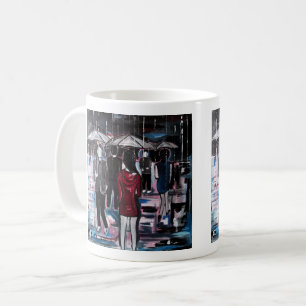 Retro Rain Painting by Alfred Fox Coffee Mug