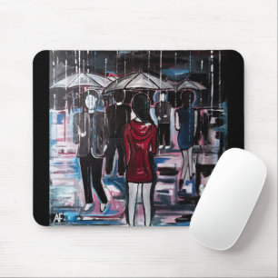 Retro Rain Painting by Alfred Fox Mouse Pad