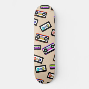 Retro Rainbow Cassette Tapes #1 #wall #art Skateboard