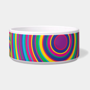 Retro Rainbow Circles Pattern
