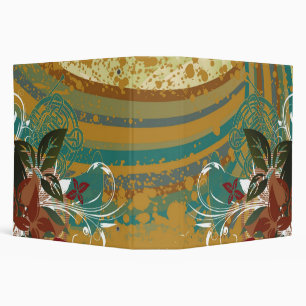 Retro Rainbow French Horn Binder
