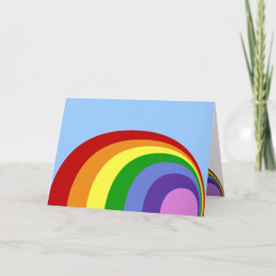 Retro Rainbow Greeting Card