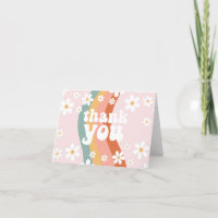 Retro Rainbow Groovy One Daisy