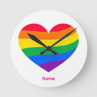 Retro Rainbow Heart - Cute Colourful Abstract Art