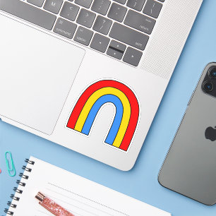 retro rainbow primary colours