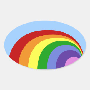 Retro Rainbow Stickers