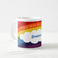 Retro Rainbow | This Mug Belongs To : Name