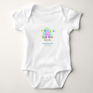 Retro rainbow twinkle twinkle little stars baby sh bodysuit